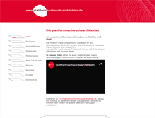 Tablet Screenshot of plattformnachwuchsarchitekten.de